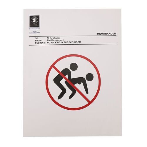 Lot #1770: THE WOLF OF WALL STREET (2013) - Crude Management Memo