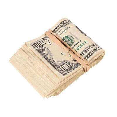 Lot #1773: THE WOLF OF WALL STREET (2013) - Jordan Belfort's (Leonardo DiCaprio) Money Roll