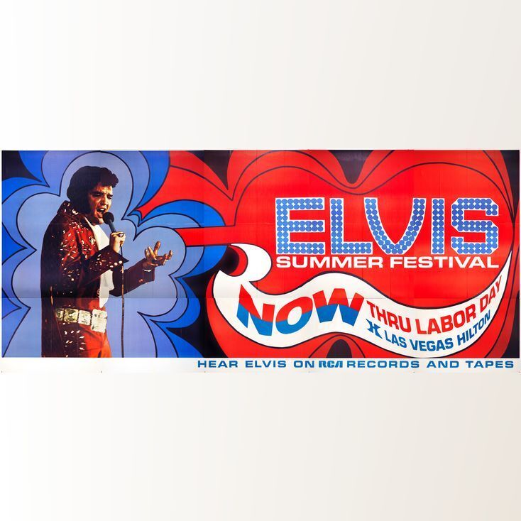 77 Elvis Presley Summer Festival In Vegas 30 Sheet 115 X 259 From The Collection Of Bass 1712