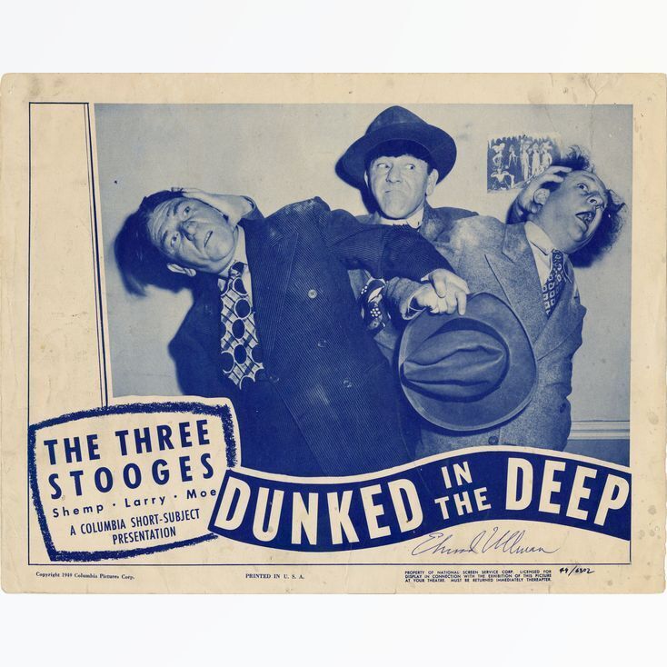 405: DUNKED IN THE DEEP - Lobby Card (11 x 14 ) Autographed by Edward ...