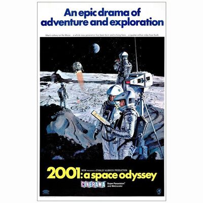 3: 2001: A SPACE ODYSSEY - One-Sheet (27" x 41.5"); Cinerama; Very Fine on Linen