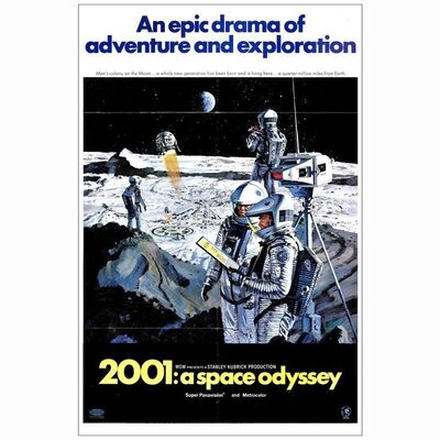 4: 2001: A SPACE ODYSSEY - One-Sheet (27" x 41"); Style B; Near Mint Folded