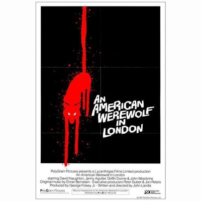 11: AMERICAN WEREWOLF IN LONDON, AN - One-Sheet (26" x 39.5"); International; Near Mint Folded