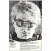 13: ANDY WARHOL IN-PERSON WITH TWO FILMS - Special Event Poster (15.5" x 23.5"); Mint Rolled