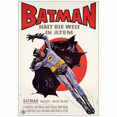22: BATMAN - German A1 (23.25" x 33"); Very Fine+ Folded