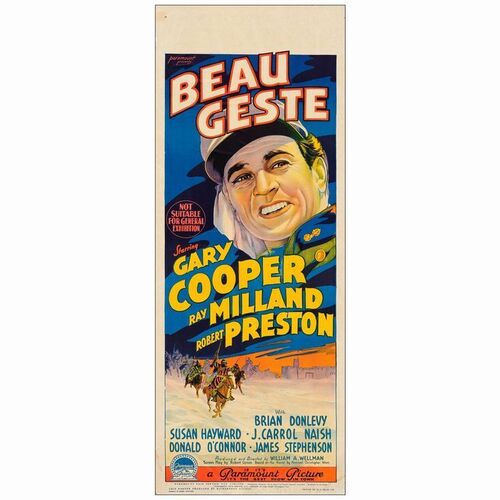 25: BEAU GESTE - Australian Daybill (15" x 40"); Very Fine- Rolled