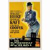 35: THE BOWERY - One-Sheet (27" x 40.5"); Fine+ on Linen