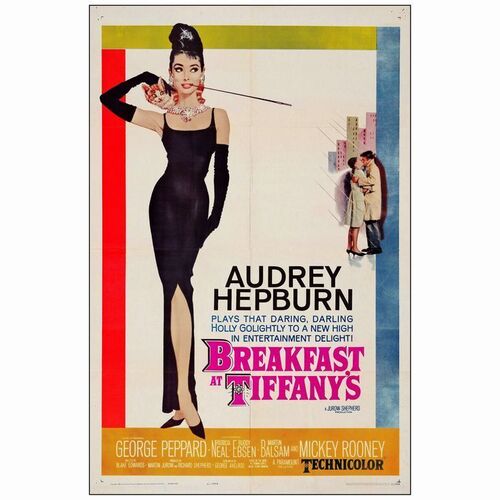37: BREAKFAST AT TIFFANY'S - One-Sheet (27" x 41"); Very Fine+ Folded