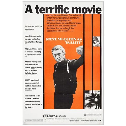 43: BULLITT - 40" X 60"; Very Fine- Folded