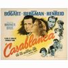 47: CASABLANCA - Half Sheet (22" x 28"); Style B; Very Fine- on Paper