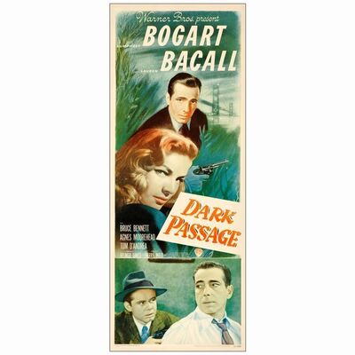61: DARK PASSAGE - Insert (14" x 36"); Very Fine- Rolled