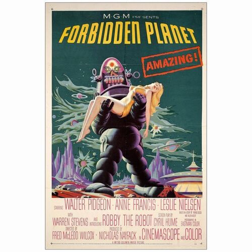 89: FORBIDDEN PLANET - One-Sheet (27" x 41"); Very Fine Folded