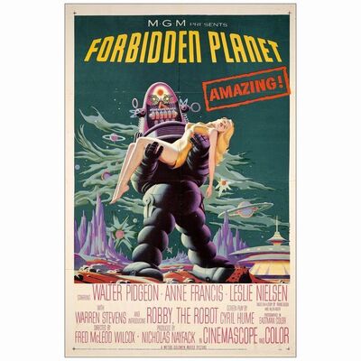 89: FORBIDDEN PLANET - One-Sheet (27" x 41"); Very Fine Folded