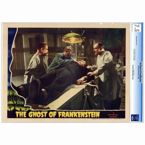 96: THE GHOST OF FRANKENSTEIN - CGC Graded Lobby Card (11" x 14"); Very Fine-