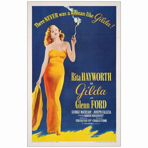 97: GILDA - One-Sheet (27" x 41.5"); Fine+ on Linen