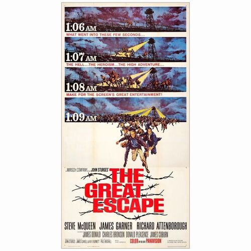 104: THE GREAT ESCAPE - Three Sheet (41" x 78"); Very Fine+ Folded