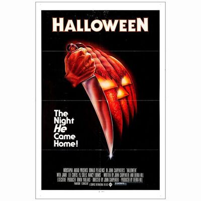 108: HALLOWEEN - One Sheet (27" x 41"); Blue Ratings Box Style; Fine Folded