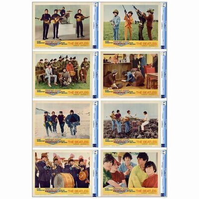 112: HELP! - CGC Graded Lobby Card Set (8) (11" x 14"); Near Mint