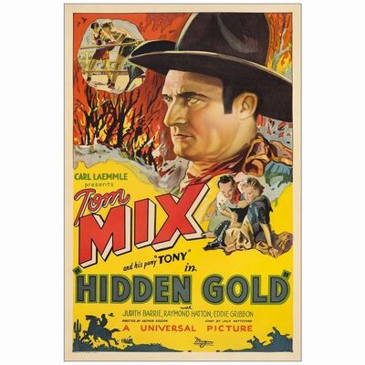 114: HIDDEN GOLD - One-Sheet (27" x 41"); Fine+ on Linen