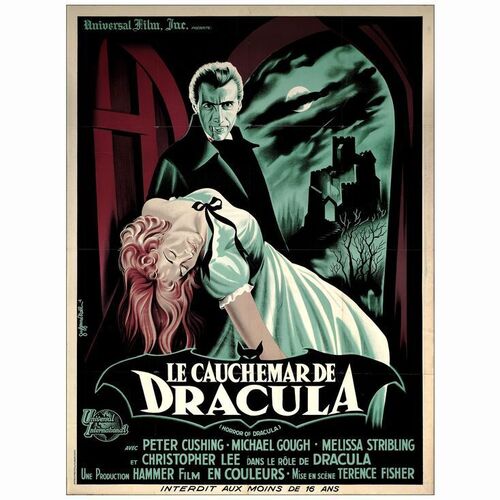 117: HORROR OF DRACULA - French Grande (47" x 63"); Very Fine Folded
