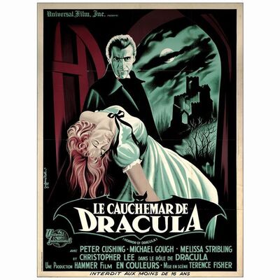 117: HORROR OF DRACULA - French Grande (47" x 63"); Very Fine Folded