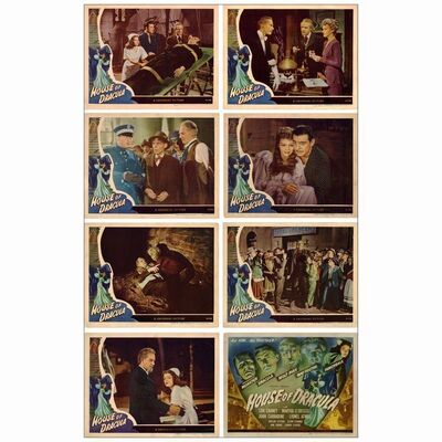119: HOUSE OF DRACULA - Lobby Card Set (8) (11" x 14"); Fine+