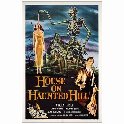 121: HOUSE ON HAUNTED HILL - One-Sheet (27" x 41"); Very Fine+ Folded
