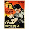 128: THE INVISIBLE RAY - French Grande (44.5" x 61"); Very Fine on Linen