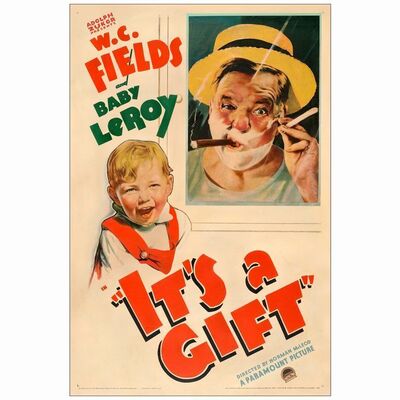 132: IT'S A GIFT - One-Sheet (27.5" x 41"); Good on Linen