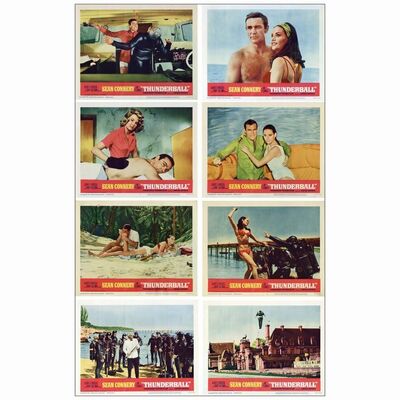 146: JAMES BOND: THUNDERBALL - Lobby Card Set (11" x 14"); Very Fine