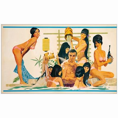 147: JAMES BOND: YOU ONLY LIVE TWICE - Subway (48" x 29"); Fine+ on Linen