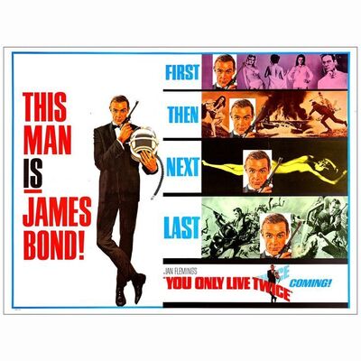 148: JAMES BOND: YOU ONLY LIVE TWICE - Subway (59.5" x 45"); Advance; Very Fine Folded