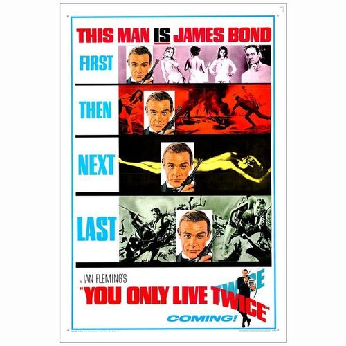 151: JAMES BOND: YOU ONLY LIVE TWICE - One-Sheet; Style A, Advance; Very Fine on Linen