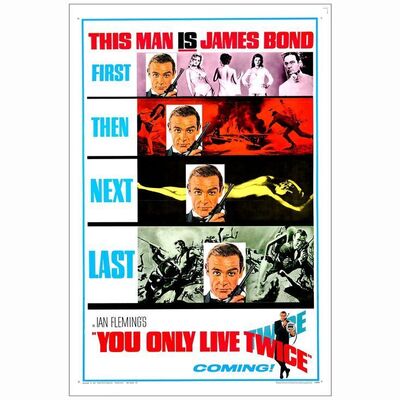 151: JAMES BOND: YOU ONLY LIVE TWICE - One-Sheet; Style A, Advance; Very Fine on Linen