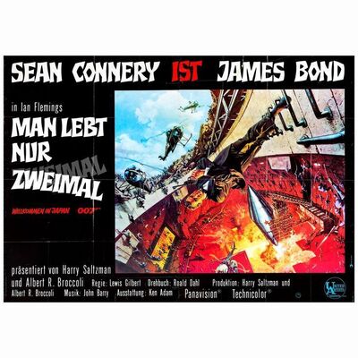 152: JAMES BOND: YOU ONLY LIVE TWICE - German A00 (46" x 66"); Fine+ Folded