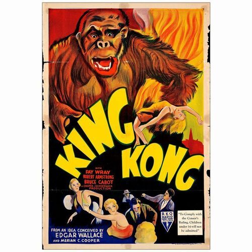 162: KING KONG - Australian One Sheet (27" x 40"); Fine+ Folded