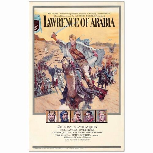 171: LAWRENCE OF ARABIA - One Sheet (26.75" x 42"); Very Fine on Linen