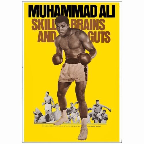 173: LEGENDS OF THE RING: MUHAMMAD ALI-SKILL, BRAINS AND GUTS - 40" x 60"; Very Fine- Rolled