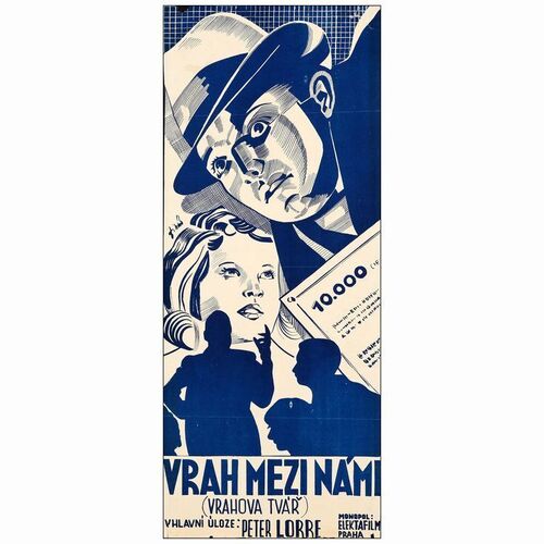 176: M - Czech Poster (11.25" x 27.50"); Full Bleed First Release; Very Fine Folded