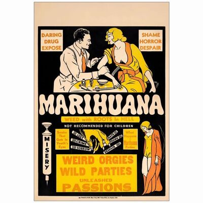 183: MARIHUANA - One Sheet (28" x 41"); Fine on Linen