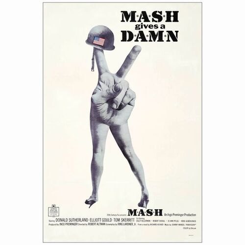 186: MASH - One Sheet (27" X 41"); First Release; Very Fine- on Linen