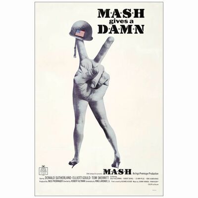 186: MASH - One Sheet (27" X 41"); First Release; Very Fine- on Linen