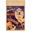 197: NIGHT OF TERROR - Window Card (13.75" x 22"); Fine- on Paper