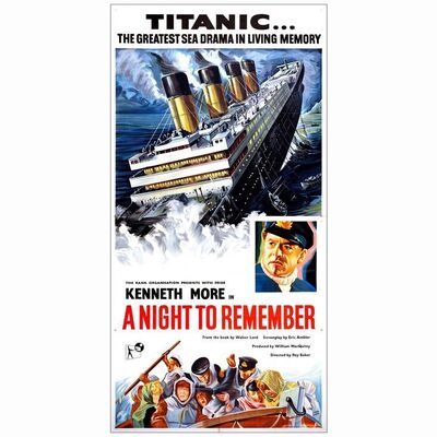 201: NIGHT TO REMEMBER, A - British Three Sheet (40" x 79"); Fine+ Folded