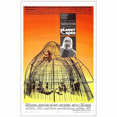 213: PLANET OF THE APES - One-Sheet (27" x 41"); Very Fine- Folded