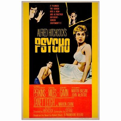218: PSYCHO - 40" x 60"; Very Fine- on Linen