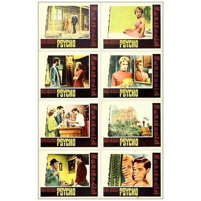 219: PSYCHO - Lobby Card Set (8) (11" x 14"); Very Fine-