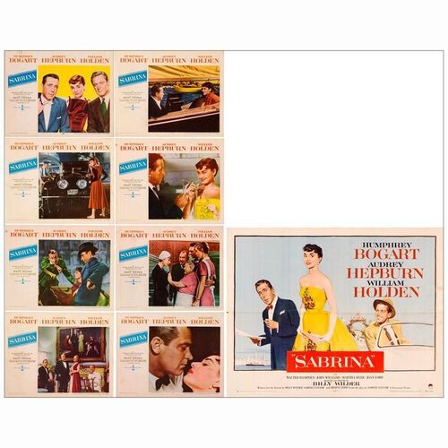236: SABRINA - Half Sheet & Lobby Card Set (8) (22" x 28" & 11" x 14"); Very Fine- Folded