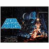 259: STAR WARS: A NEW HOPE - British Quad (30" x 40"); Advance, Pre-Academy Awards Style; Very Fine Folded