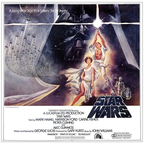 260: STAR WARS: A NEW HOPE - Six Sheet (77" x 76.5"); Very Fine- Folded